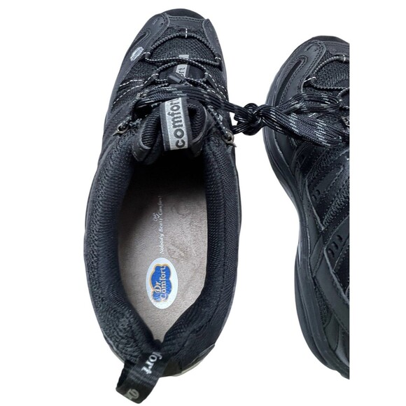 Dr Comfort Mens Orthopedic Shoes Size 10 W DRC Performance 7611 Black Mesh - Picture 9 of 10
